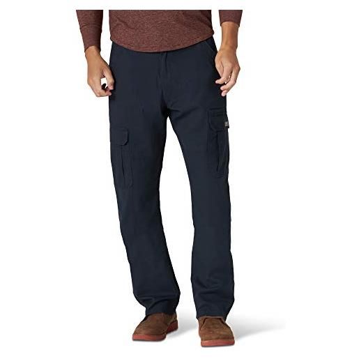 Wrangler Authentics pantaloni cargo elasticizzati dalla vestibilità comoda casual, marina militare, w42 / l32 uomo