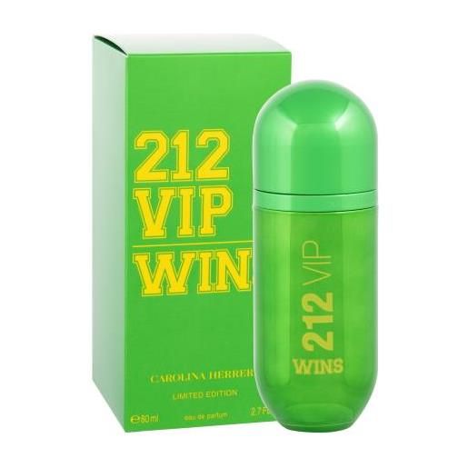 Carolina Herrera 212 vip wins 80 ml eau de parfum per donna