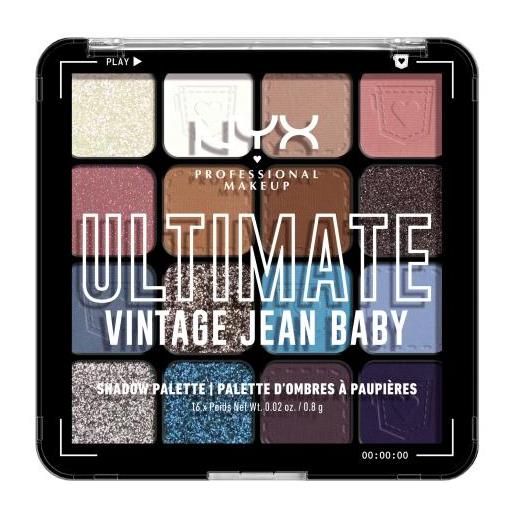 NYX Professional Makeup ultimate palette di ombretti 13.28 g tonalità 02 vintage jean baby