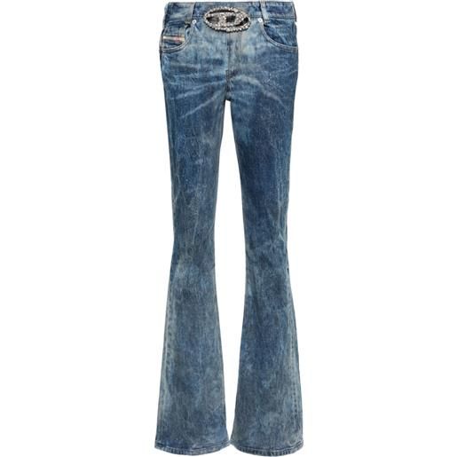 Diesel jeans svasati con fibbia - blu
