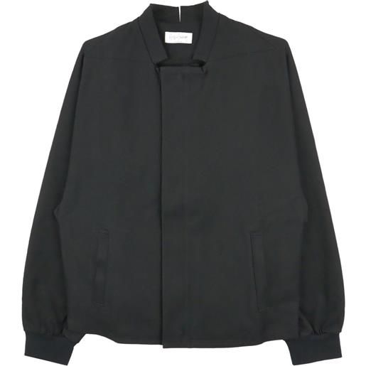 Yohji Yamamoto giacca-camicia senza colletto - nero