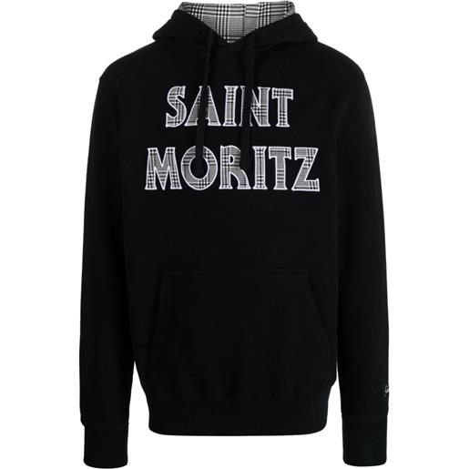 MC2 Saint Barth tribeca saint moritz cotton hoodie - nero