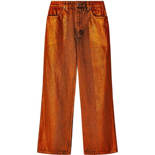 Eckhaus Latta jeans ampi - arancione