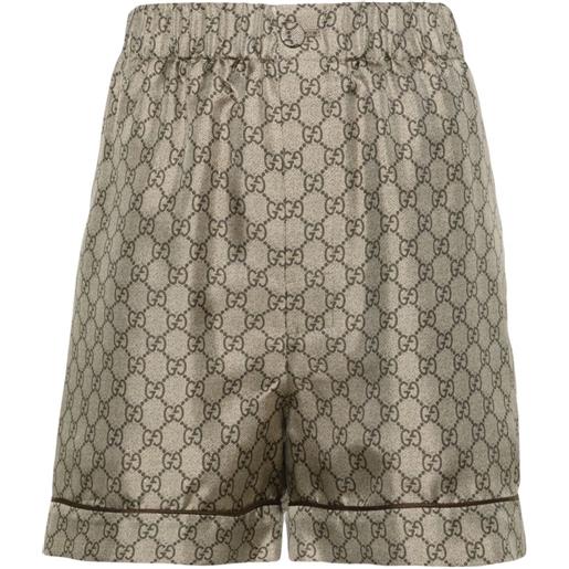 Gucci shorts con stampa gg supreme - toni neutri