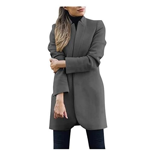 MKIUHNJ cappotto corto hairy open cardigan long suit women long solid sleeve front jacket donna coat women long sleeve hairy open front short cardigan suit jacket solid long coat moderno cappotto da donna, 