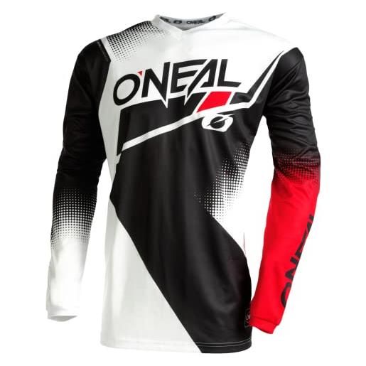 O'neal e003-103 maglia element racewear v. 22, nero/bianco/rosso, m