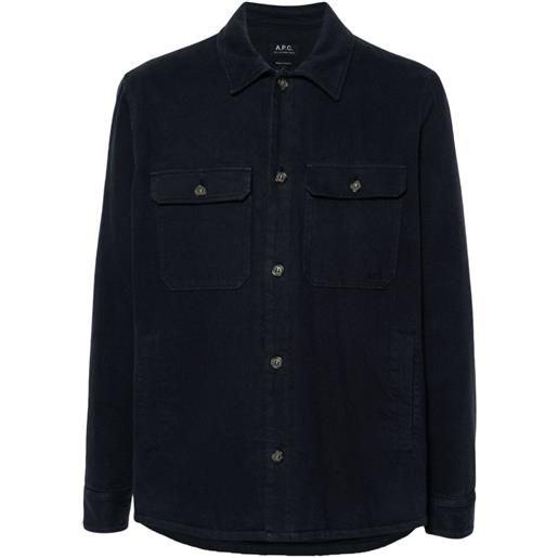 A.P.C. giacca-camicia alessio - blu