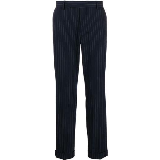 Polo Ralph Lauren pantaloni slim gessati - blu