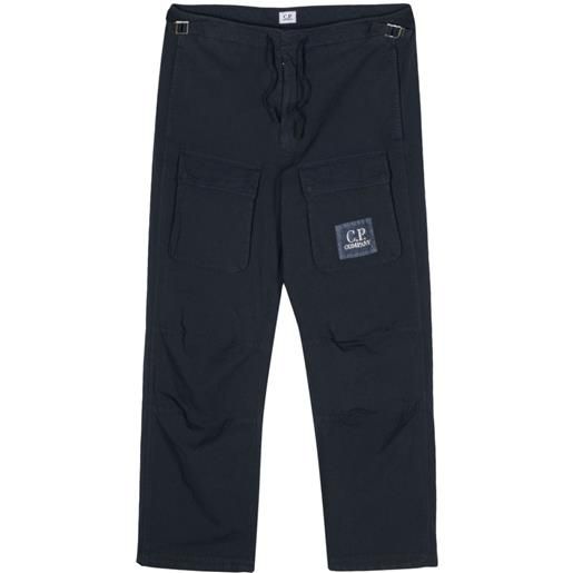 C.P. Company pantaloni sportivi con applicazione - blu