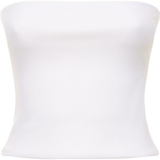 WARDROBE.NYC strapless opaque stretch jersey top