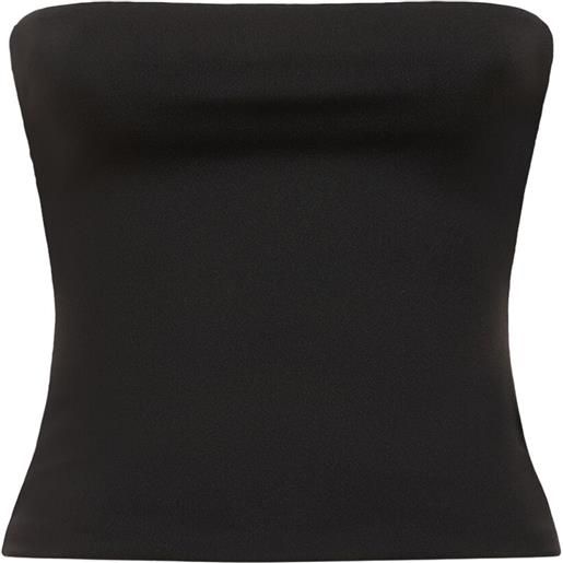 WARDROBE.NYC strapless opaque stretch jersey top