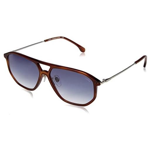 Lozza sl4280 0706 sunglasses combined, standard, 58, marrone brillante (shiny havana), unisex-adulto