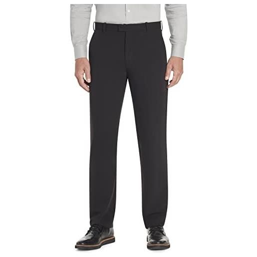 Van Heusen men's flex straight fit flat front pant, black, 36w x 30l