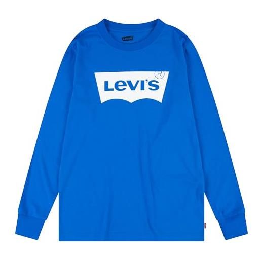 Levi's lvb l/s batwing tee, maglia a maniche lunghe bambini e ragazzi, blu (sugar swizzle), 6 anni
