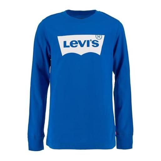 Levi's lvb l/s batwing tee, maglia a maniche lunghe bambini e ragazzi, blu (sugar swizzle), 4 anni