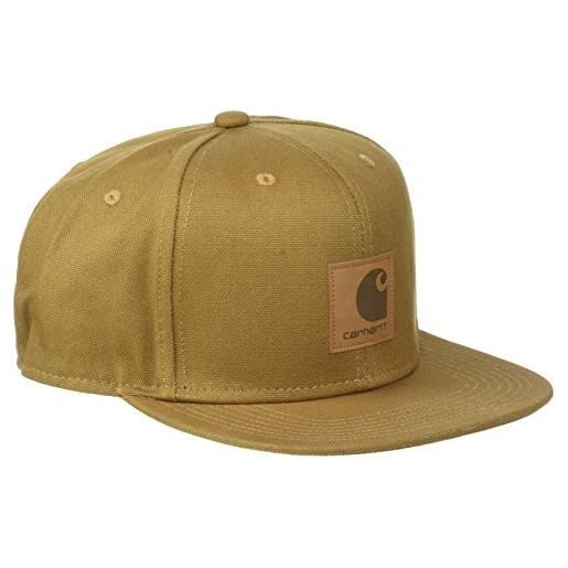 Carhartt logo cap (6 minimum) berretto, marrone (hamilton brown hz. 00), taglia unica uomo
