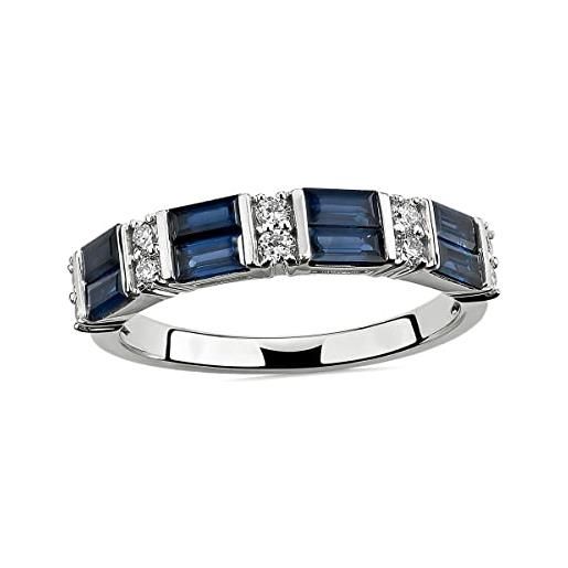 Vml Jewellers creato pietra rotonda sfaccettata blu zaffiro cz anelli - 92,5 sterling silver ring blue blue sapphire cz gemstones anelli - ledies gioielli regalo per cyber lunedì