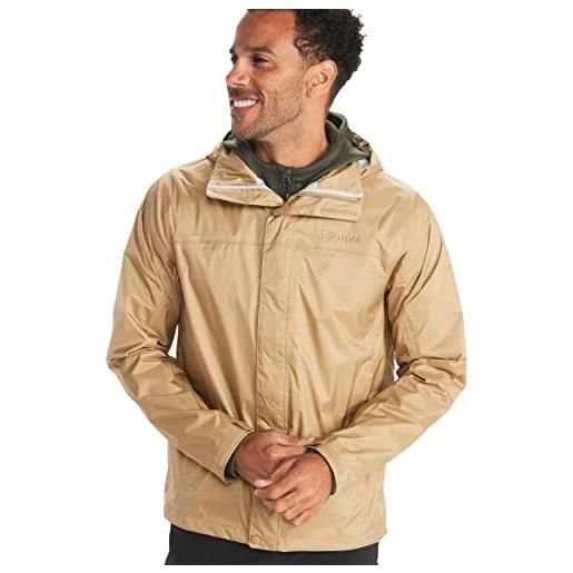 Marmot uomo pre. Cip eco jacket, giacca antipioggia rigida, impermeabile, antivento, impermeabile, traspirante, red sun, l
