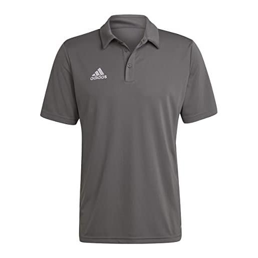 adidas uomo polo shirt (short sleeve) ent22 polo, team grey four, h57486, xlt