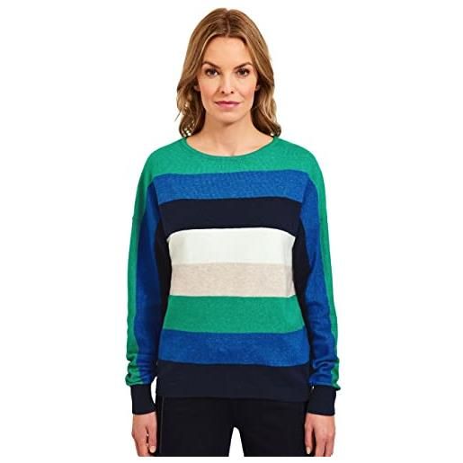 Cecil b302221 maglione lavorato a maglia, verde smeraldo melange, m donna