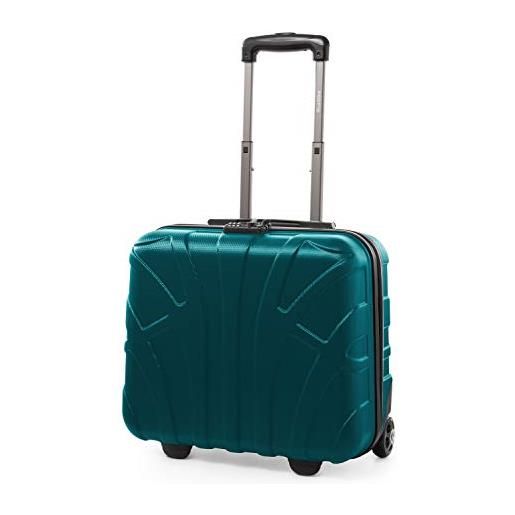 SUITLINE - valigia grande rigida leggera bagaglio check-in espandibile, 76 cm, 110 litri, verde acqua