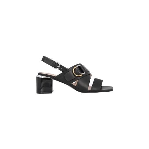 Pinko sandal calf leather, donna, nero, 38 eu