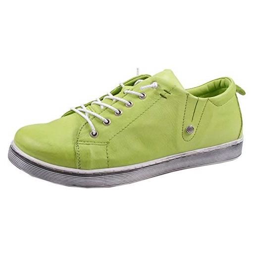Andrea Conti 0347891 scarpe stringate donna, numero: 40 eu, colore: verde