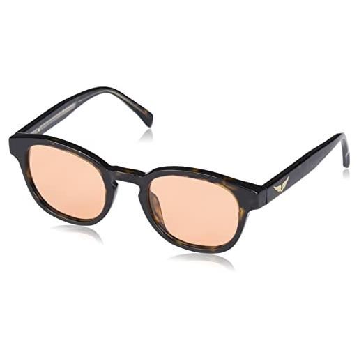 Zadig&Voltaire szv370, occhiali donna, shiny dark havana, 49