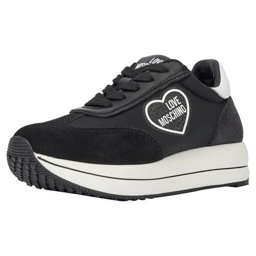 Love Moschino sneakers donna, nero, 36 eu