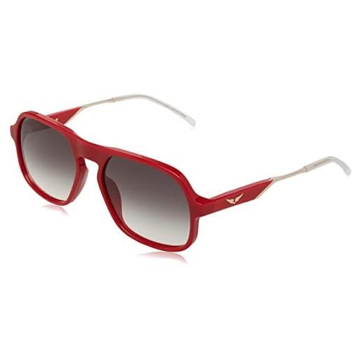 Zadig&Voltaire szv365, occhiali donna, shiny red, 57
