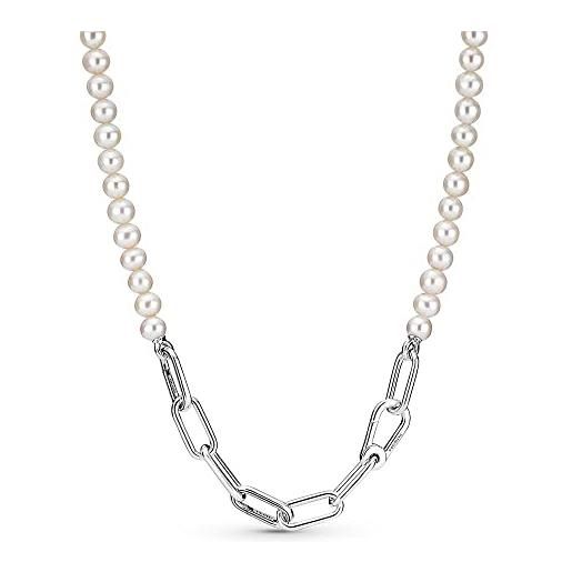 Pandora - collana con ciondolo argento sterling non un gioiello me donna, argento, 45cm - 399658c01-45