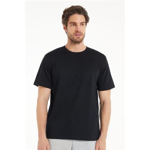 Tezenis t-shirt in 100% cotone a girocollo uomo nero