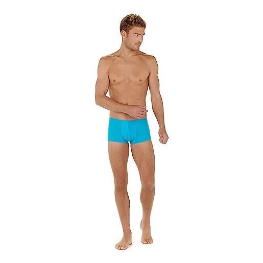HOM boxer court plumes slip a culotte, turquoise, m uomo