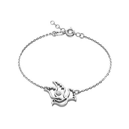 butterfly bambine ragazze braccialetto argento 925 colomba chiaro lunghezza regolabile packaging ecologico gioielleria regalo per bambini