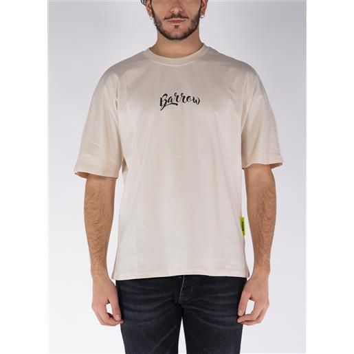 BARROW t-shirt in jersey di cotone con stampa logo uomo
