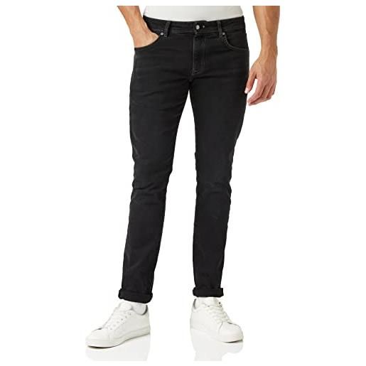 Hackett London uomo black denim jeans, nero, 40w / 34l