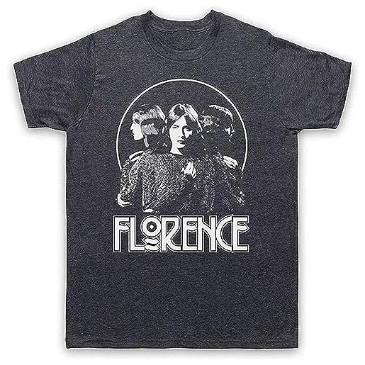 recognize florence welch triple face machine xl vintage slate mens t-shirt grey black camicie e t-shirt(medium)