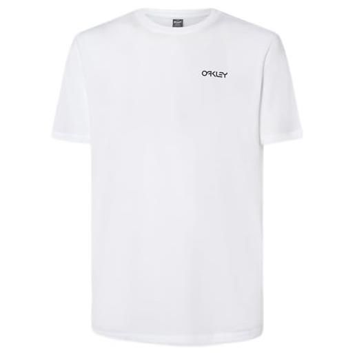 Oakley maglietta clashort sleeveic b1b, bianco, xs