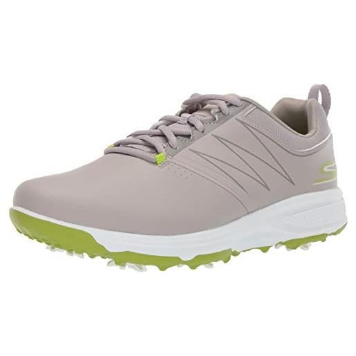 Skechers go golf torque, sneaker uomo, gray synthetic/lime trim, 43 eu