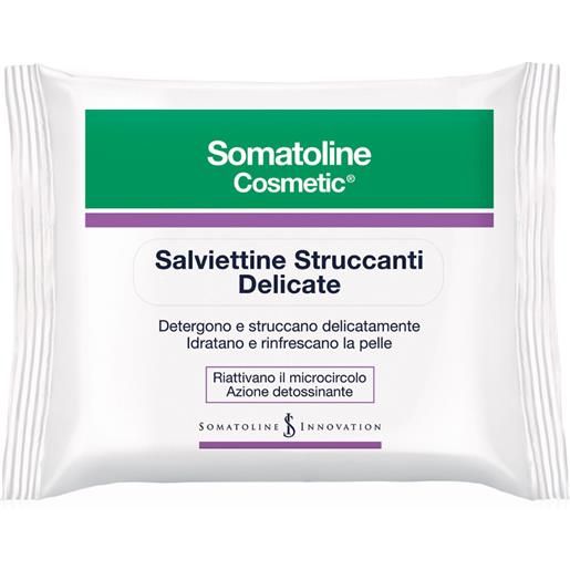 Somatoline salviettine struccanti delicate 20 pz