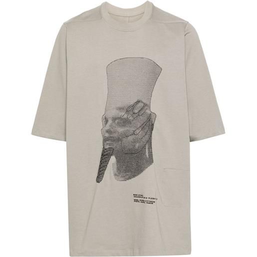Rick Owens t-shirt ron jumbo - toni neutri
