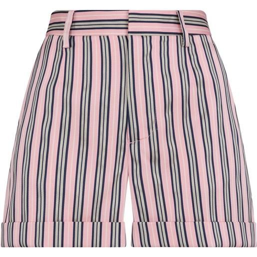 Dsquared2 shorts a righe - rosa
