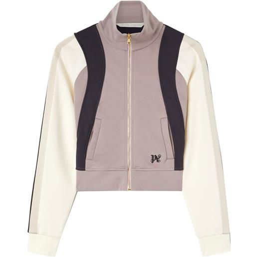 Palm Angels giacca sportiva con monogramma pa - viola