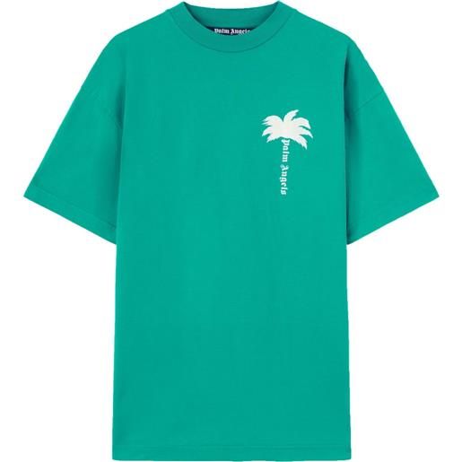 Palm Angels t-shirt con stampa palm tree - verde