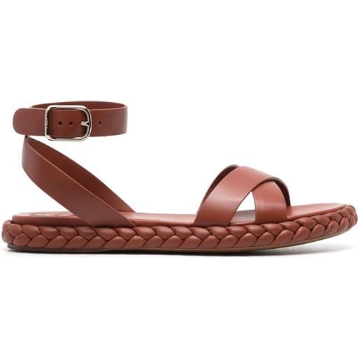 Chloé sandali con cinturino - marrone