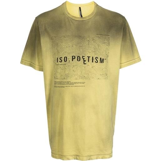 ISO.POETISM t-shirt decko con stampa - verde