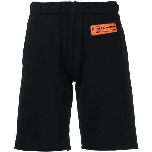 Heron Preston shorts con applicazione - nero
