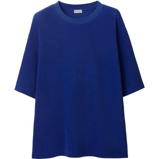 Burberry t-shirt con motivo ekd - blu
