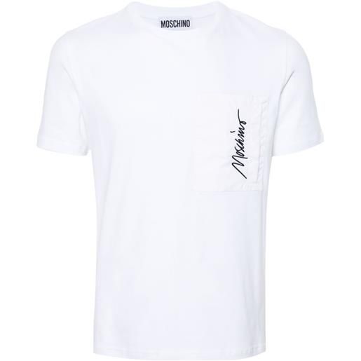 Moschino t-shirt con ricamo - bianco