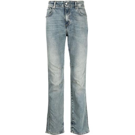 Represent jeans slim con effetto schiarito - blu